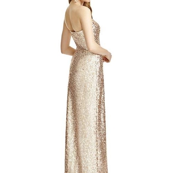Long Sequin Dress rose gold - Picture 2 of 2